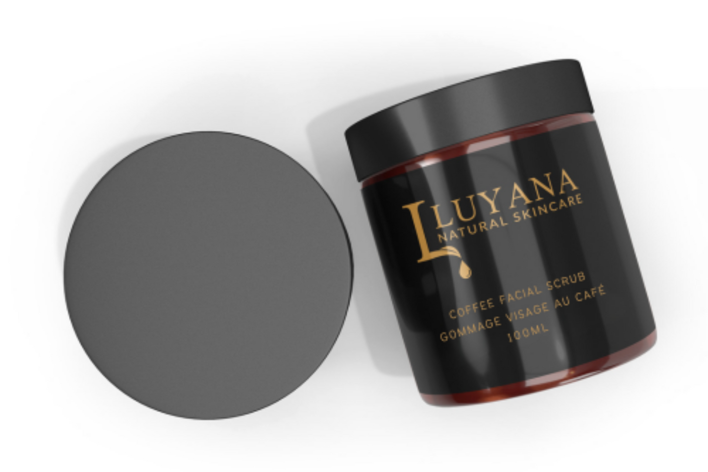 Jar of Luyana Skincare Coffee Scrub