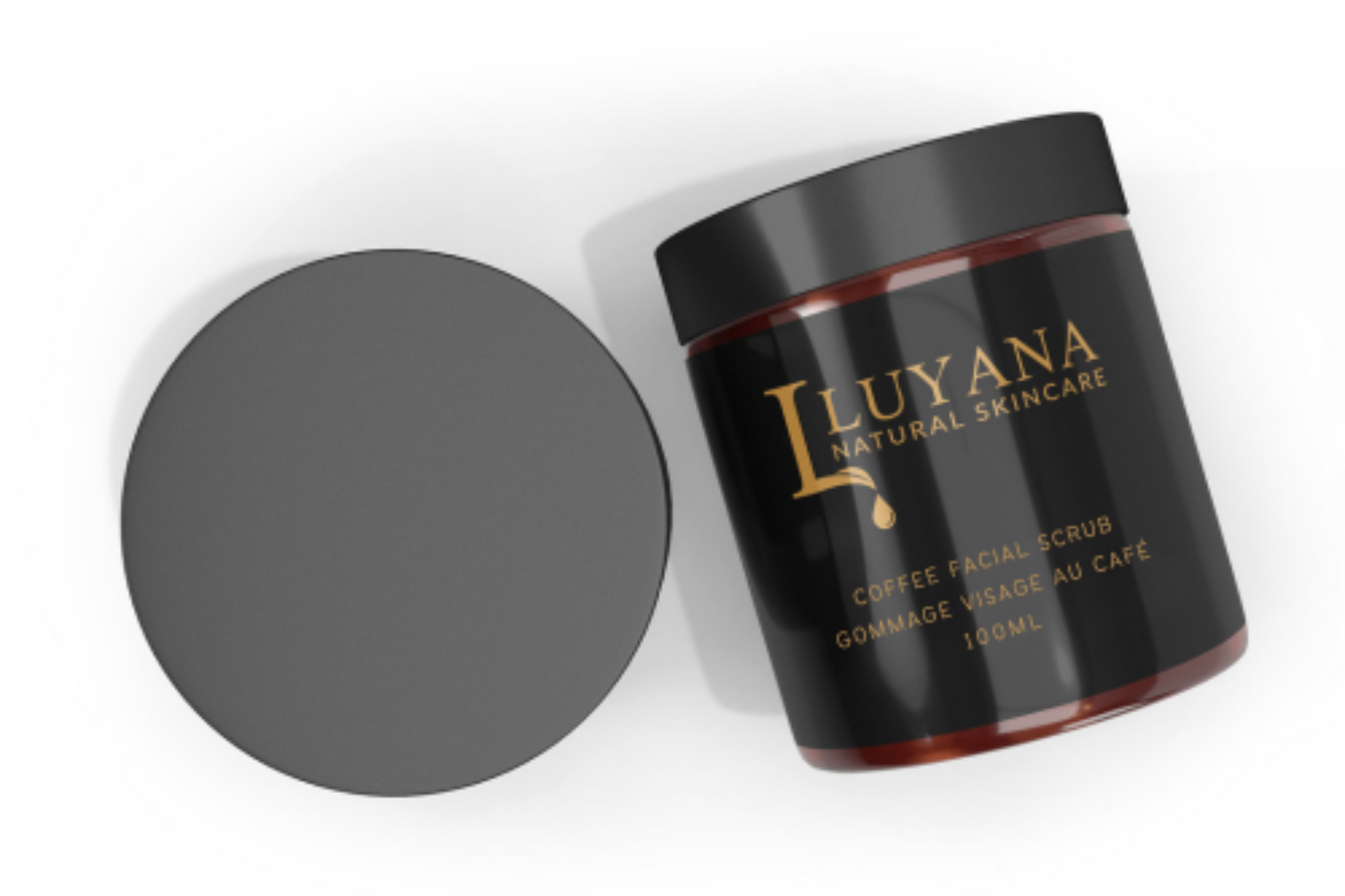 Jar of Luyana Skincare Coffee Scrub