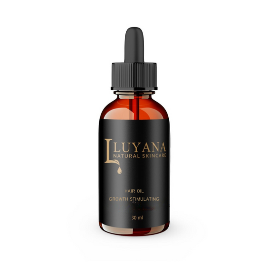 Dropper bottle of Luyana Skincare Growth Stimulating Hair Oil