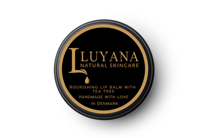 Tin of Luyana Skincare Nourishing Lip Balm with Tea Tree