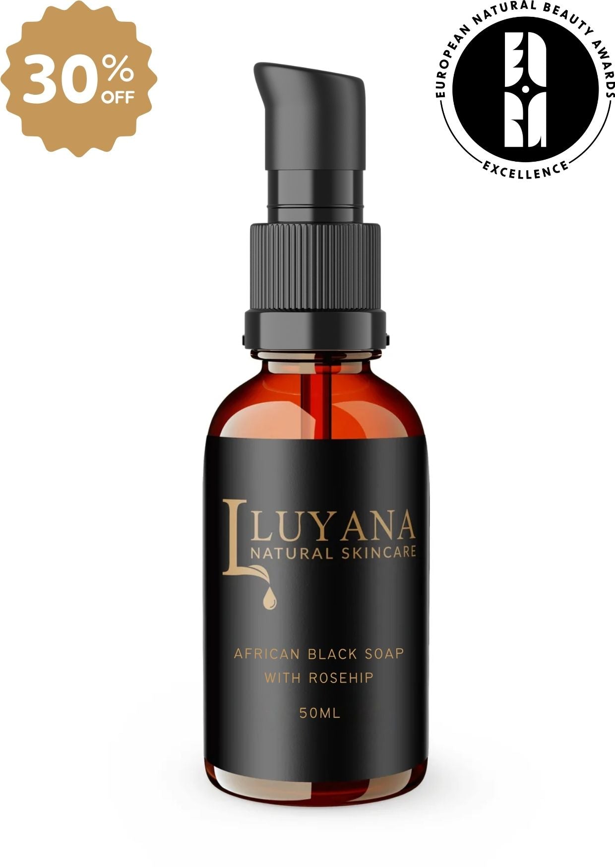 African Black Soap Facial Cleanser with Rosehip