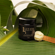 Luyana Nourishing Body Butter in a banana leaf