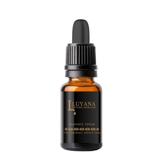 Luyana Radiance Serum bottle on a white background