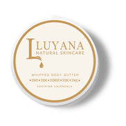 Luyana Skincare whipped body butter container on a white background